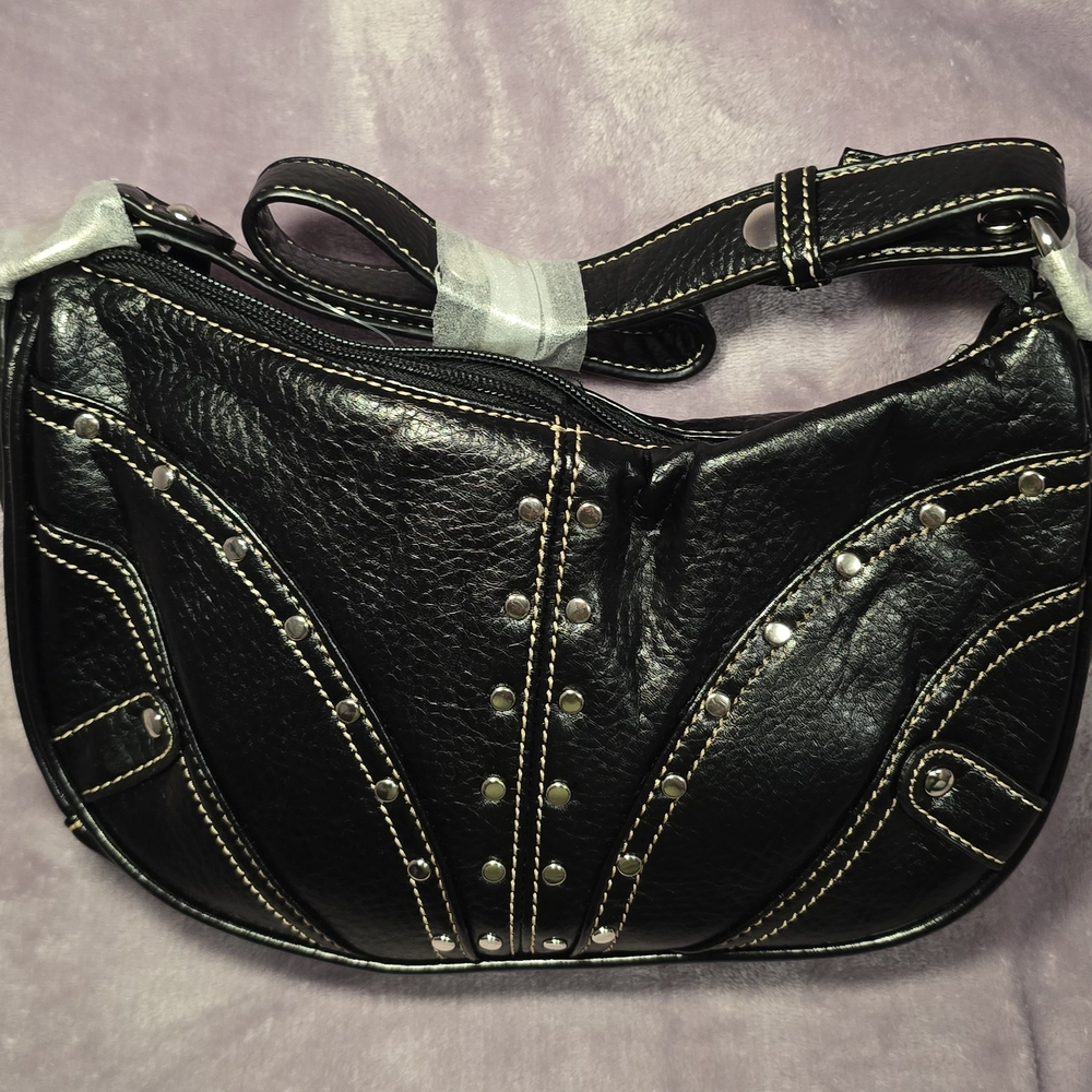 Stylish Black Leather Women's Bag
